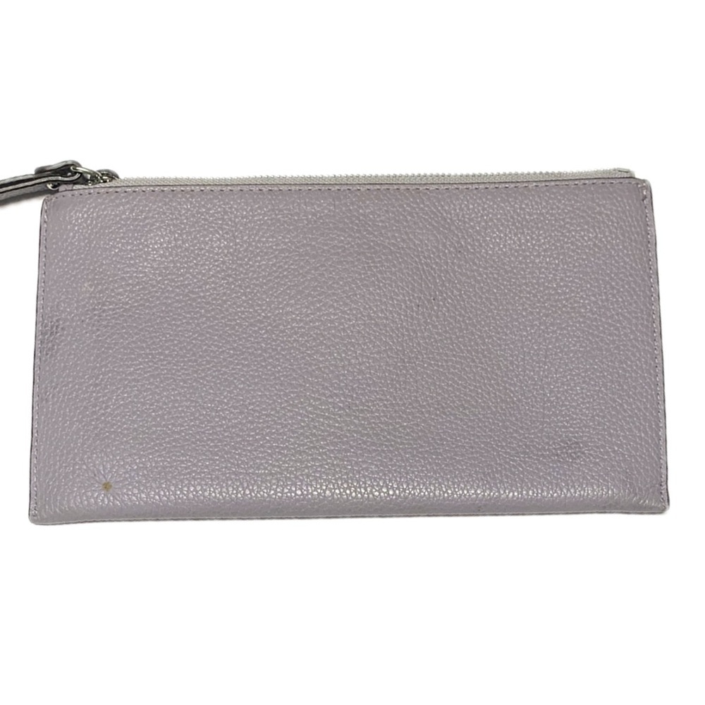 Michael Michael Kors Fulton Large Zip Leather Clutch Lilac - Picture 2 of 12